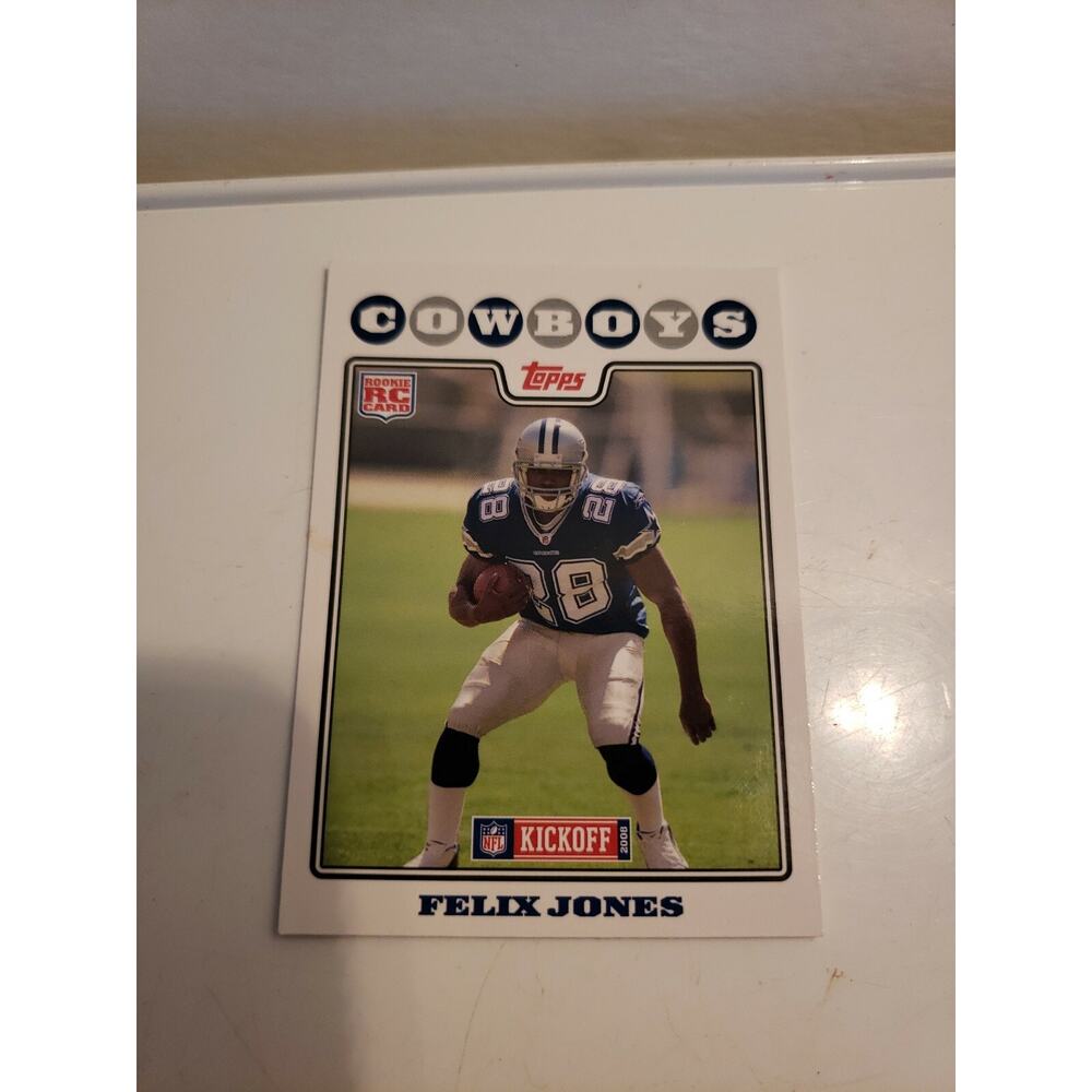Felix Jones 2008 Topps Football Card #181 - Rookie Card RC - Dallas Cowboys